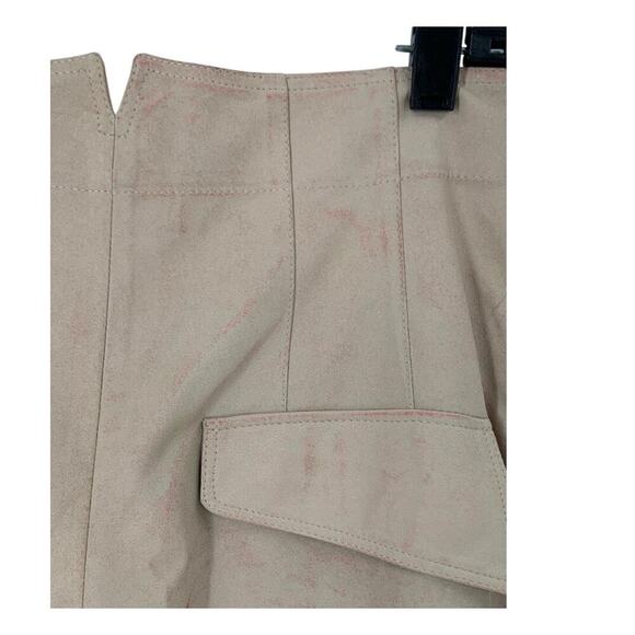 Gentry Portofino 100% Lambskin Leather A-Line Skirt Brown Size 40 - Picture 6 of 6